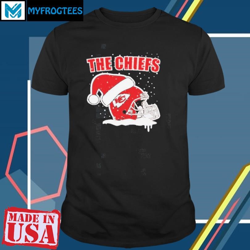 Kansas City Chiefs The Chiefs Helmet Santa Hat Christmas Shirt