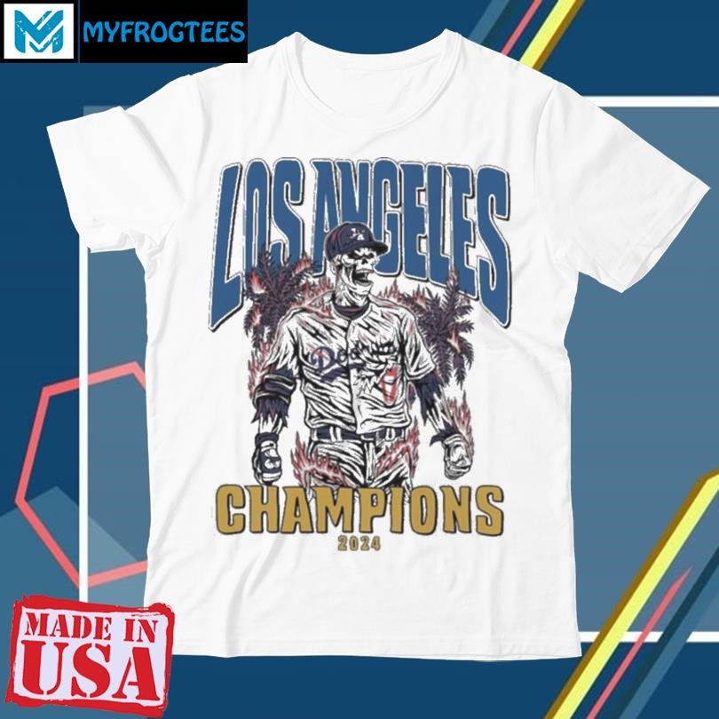 Los Angeles Dodgers Shohei Ohtani Champs 2024 Skeleton Art t shirt