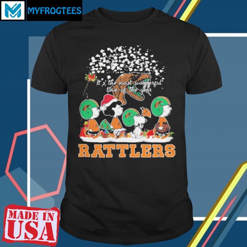 Peanuts Florida A&M Rattlers It’s The Most Wonderful Time Of The Year Winter Shirt