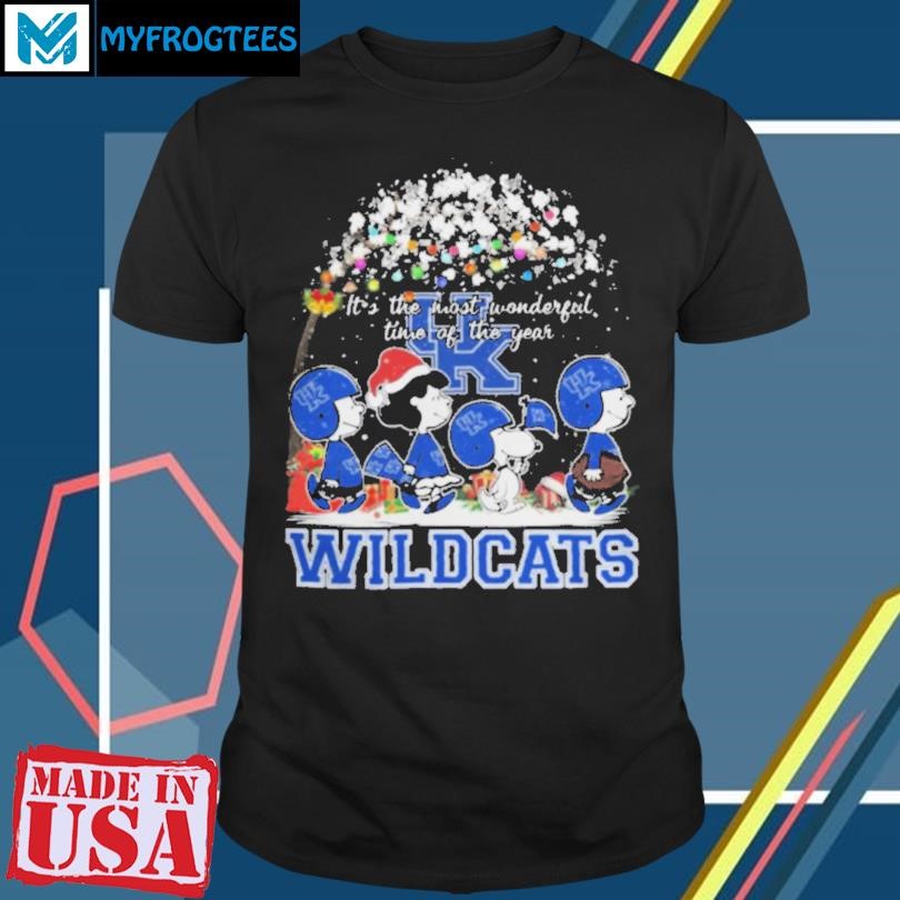 Peanuts Kentucky Wildcats It’s The Most Wonderful Time Of The Year Winter Shirt