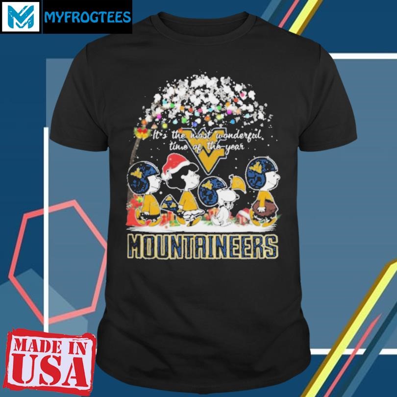 Peanuts West Virginia Mountaineers It’s The Most Wonderful Time Of The Year Winter Shirt