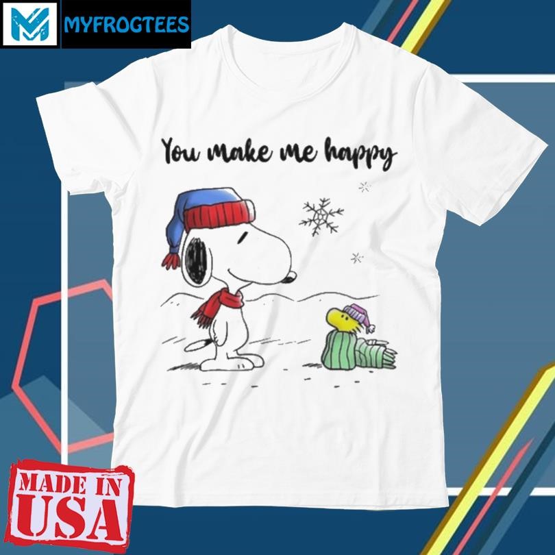 Snoopy Christmas YOU MAKE ME HAPPY 2024 T Shirt