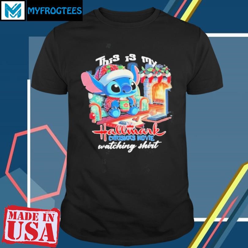 Stitch This Is My Hallmark Christmas Movie Watching 2024 Shirt