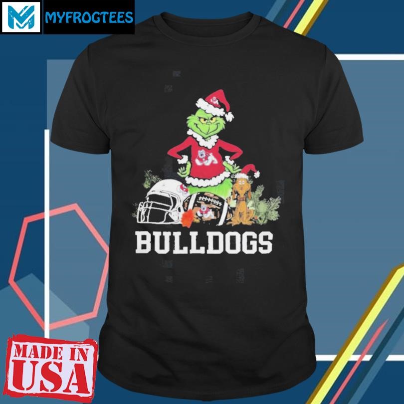 The Grinch And Fresno State Bulldogs Christmas T Shirt