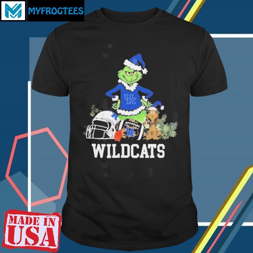 The Grinch And Kentucky Wildcats Christmas T Shirt