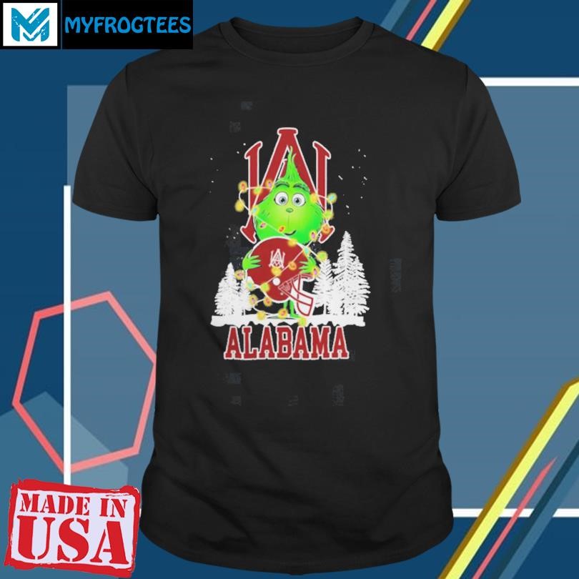 The Grinch Hug Alabama A_M Helmet Christmas Shirt