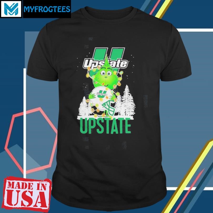 The Grinch Hug USC Upstate Helmet Christmas Shirt