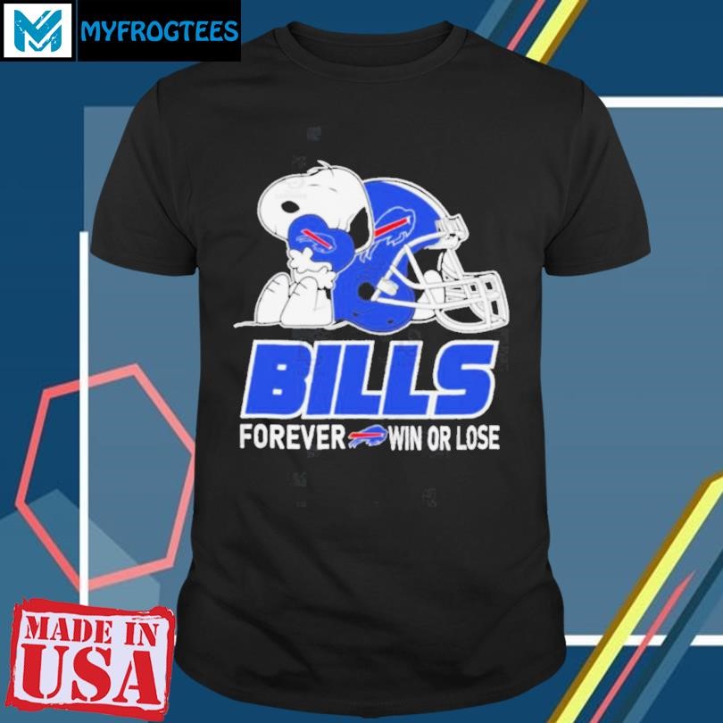 The Peanuts Movie Snoopy X Buffalo Bills Forever Win Or Lose Shirt