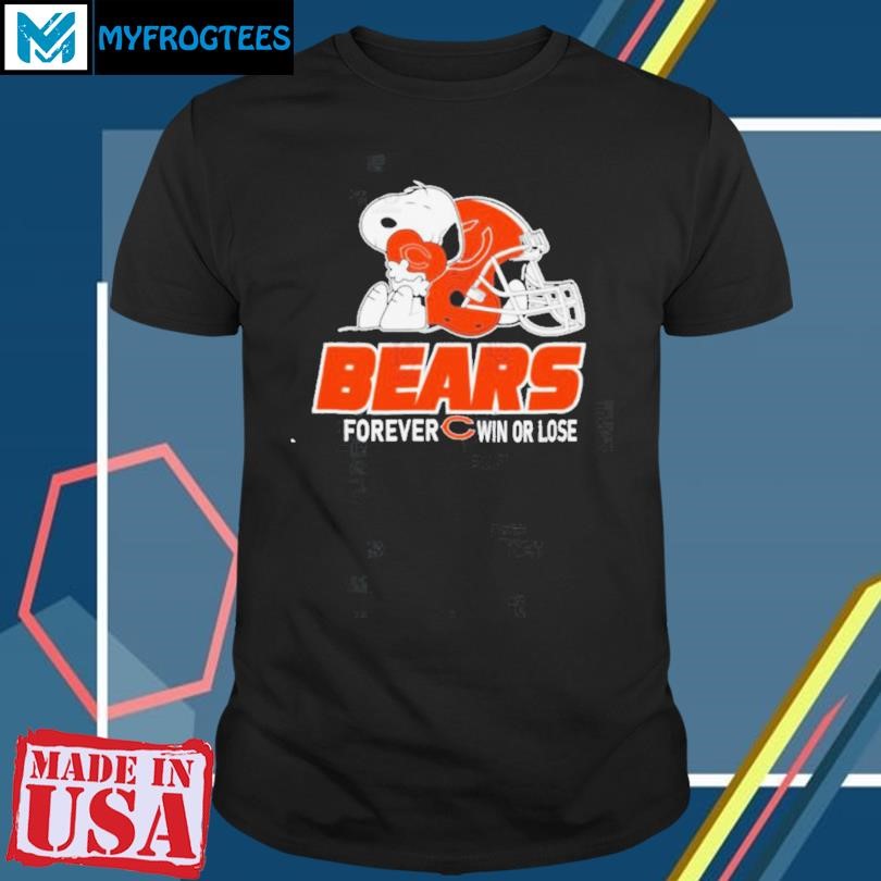 The Peanuts Movie Snoopy X Chicago Bears Forever Win Or Lose Shirt