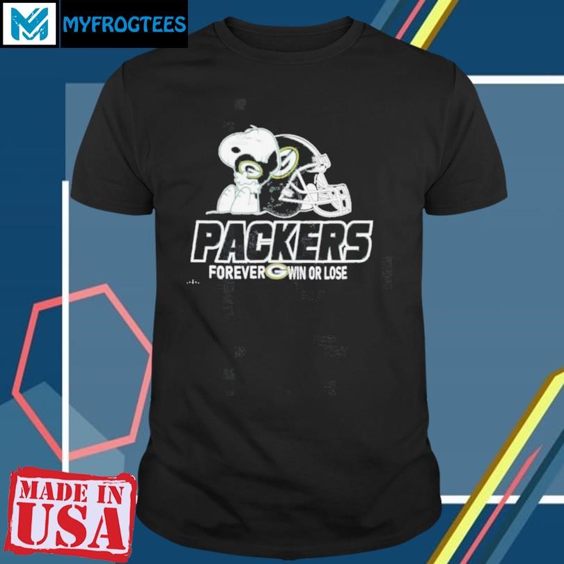 The Peanuts Movie Snoopy X Green Bay Packers Forever Win Or Lose Shirt