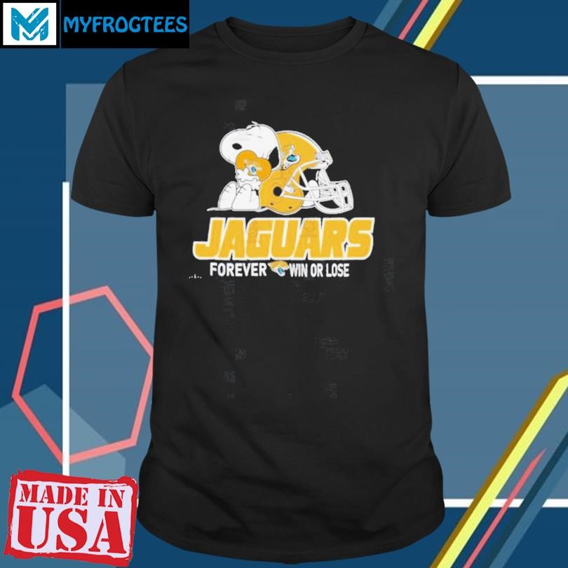 The Peanuts Movie Snoopy X Jacksonville Jaguars Forever Win Or Lose Shirt