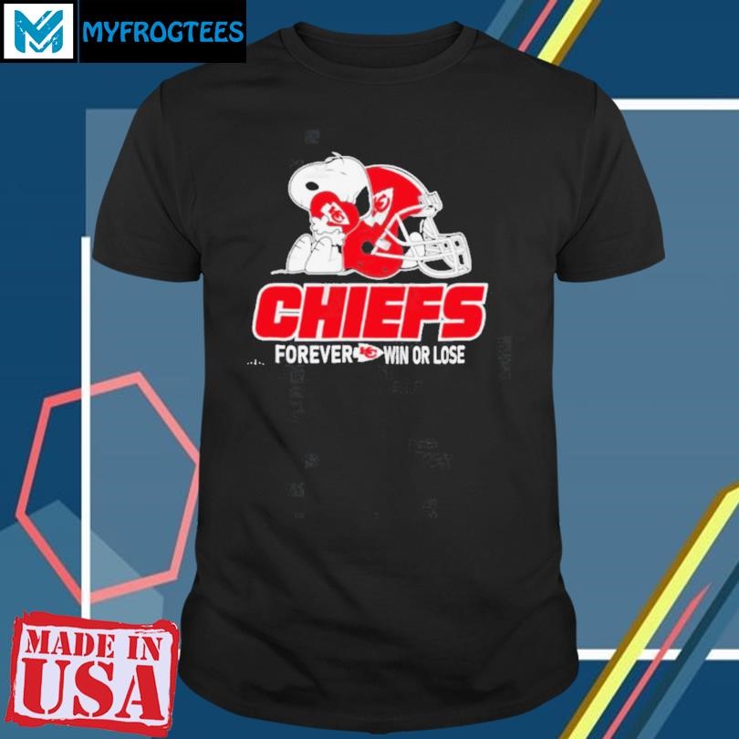 The Peanuts Movie Snoopy X Kansas City Chiefs Forever Win Or Lose Shirt