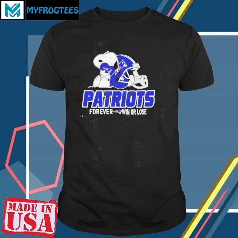 The Peanuts Movie Snoopy X New England Patriots Forever Win Or Lose Shirt