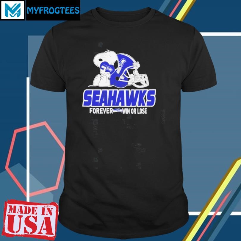 The Peanuts Movie Snoopy X Seattle Seahawks Forever Win Or Lose Shirt