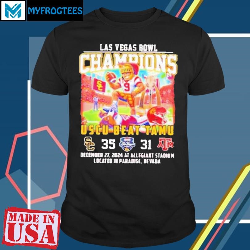 USC Trojans Beat Aggies Las Vegas Bowl Champions Shirt