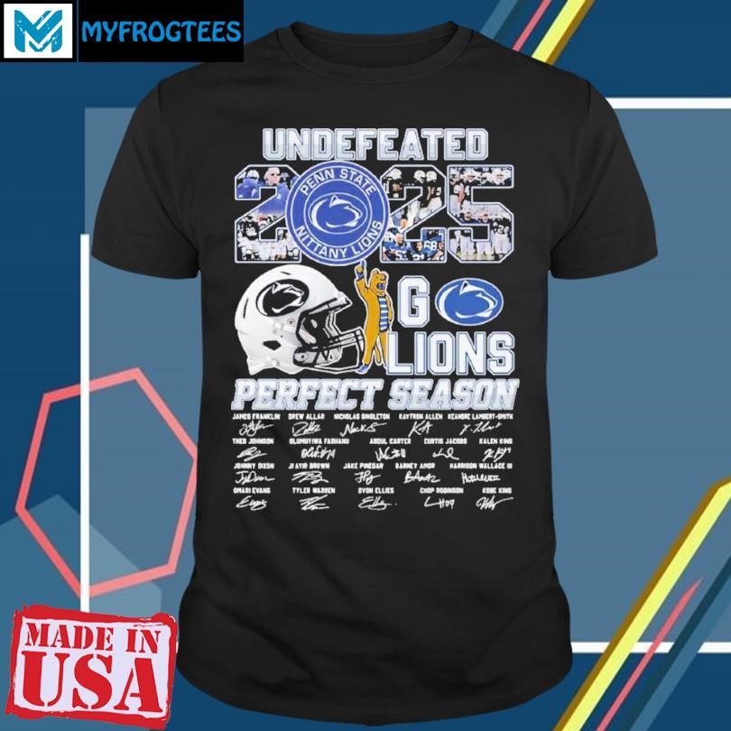 Undefeated 2025 Go Lions Perfect Season Shirt