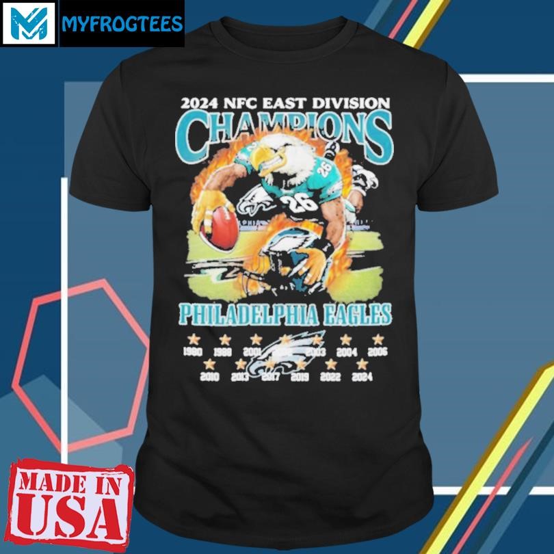 2024 Nfc East Division Champions Philadelphia Eagles Mascot Shirt