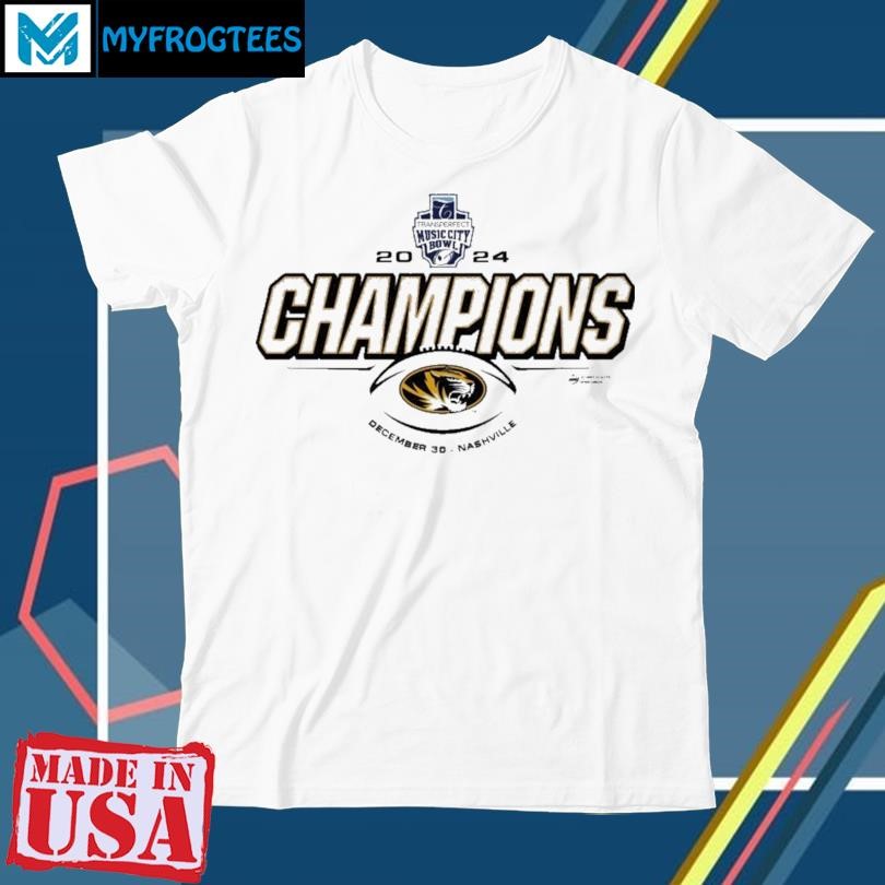 Missouri Tigers Football Are The 2024 Transperfect Music City Bowl Champs shirt