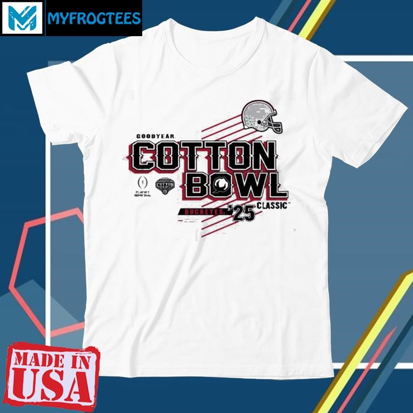 Ohio State Buckeyes College Football Semifinal 2025 Goodyear Cotton Bowl Bound Helmet shirt