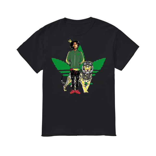 rango loto Descompostura Bob Marley Iron Lion Zion weed Adidas shirt, hoodie, tank top and sweater