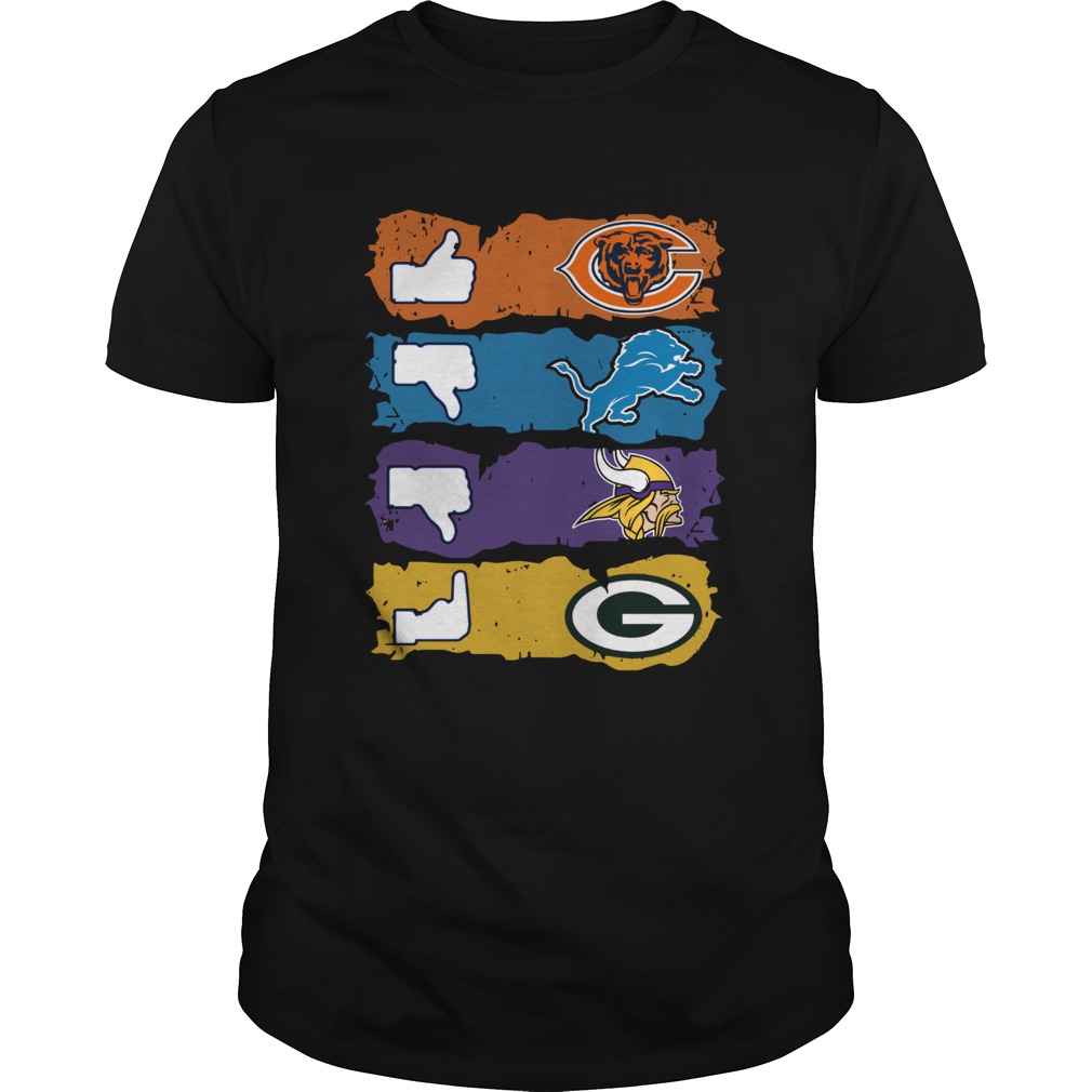 Official Chicago Bears Minnesota Vikings Detroit Lions and Green Bay Packers  shirt, hoodie, sweater and long sleeve