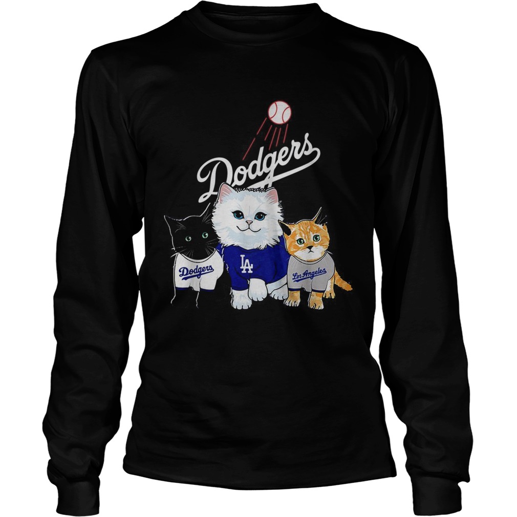 Cat stops play at Los Angeles Dodgers shirt, hoodie, sweater, long sleeve  and tank top