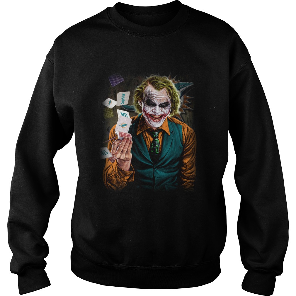 Miami Dolphins NFL Football Joker Card Shirt Hoodie