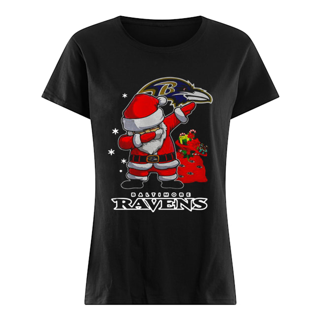 Baltimore Ravens Santa dabbing Christmas shirt - Online Shoping