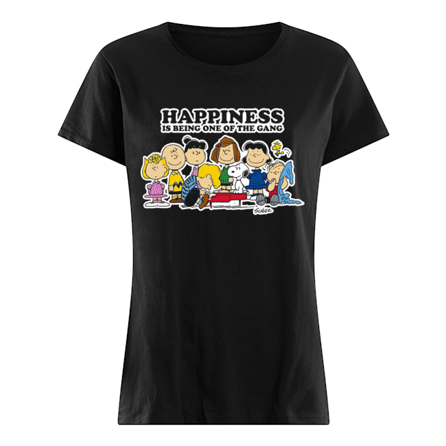 Peanuts Charlie Brown Snoopy Happiness is being one of the Gang