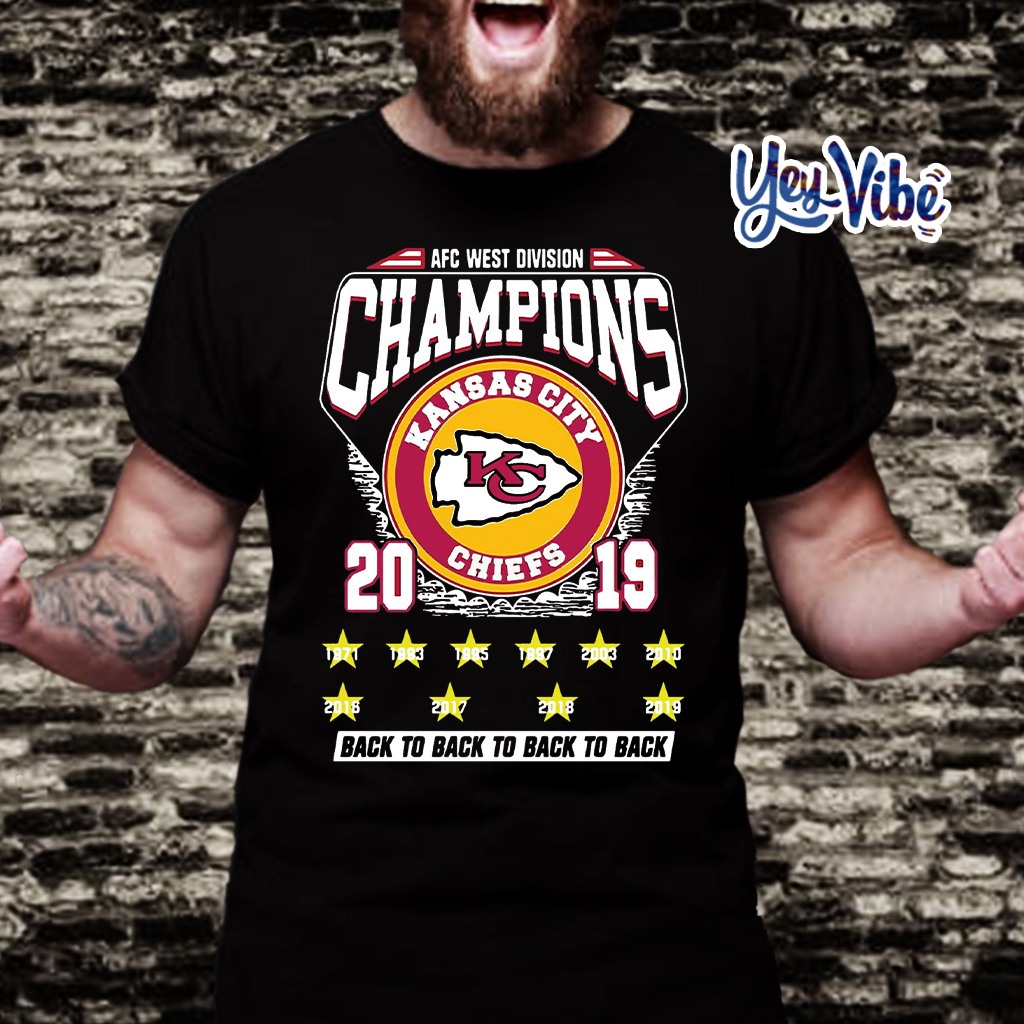 Kansas City Chiefs AFC West Division Champions 2019 back to back big ten t  shirt, hoodie, sweater and long sleeve