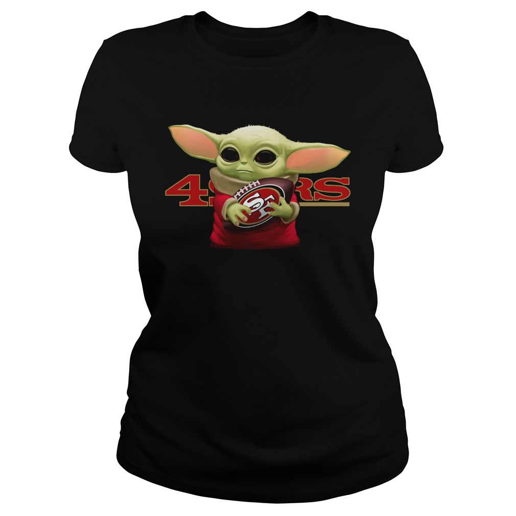 Baby Yoda Hug San Francisco 49ers shirt, hoodie, sweater and long