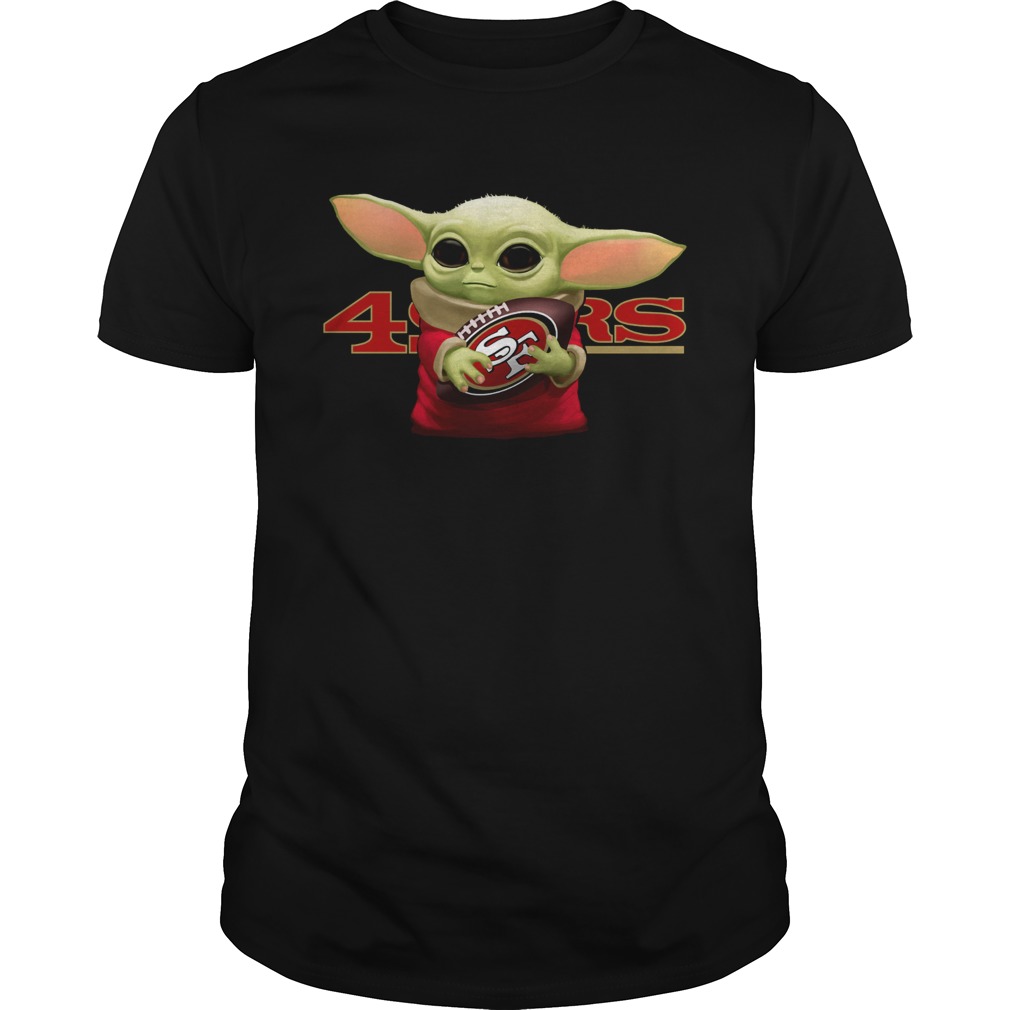 Baby Yoda Hug San Francisco 49ers Shirt