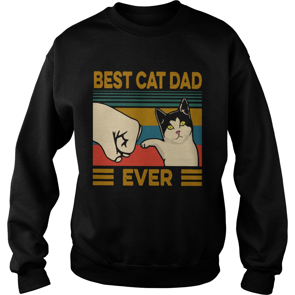 Vintage Best Cat Dad Ever shirt hoodie sweater and long sleeve