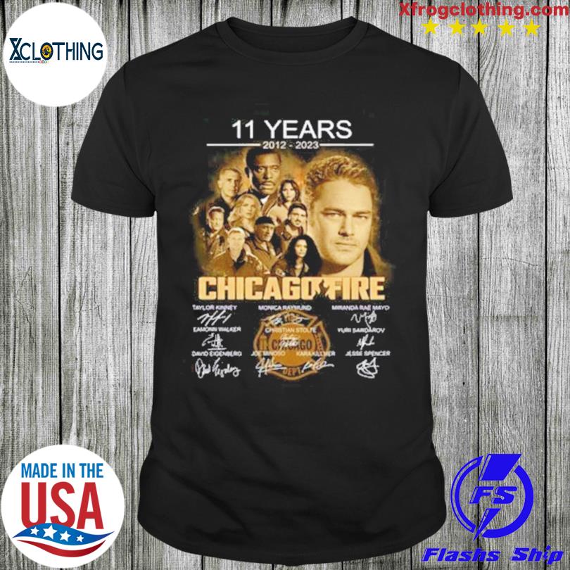 11 Years 2012 2023 Chicago Fire signatures t-shirt