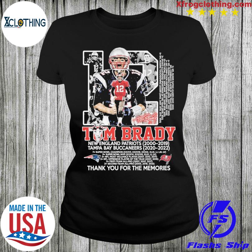 Original funny 12 Tom Brady New England Patriots 2000 2019 Tampa Bay  Buccaneers 2020 Present Signature shirt, hoodie, sweater, long sleeve and  tank top