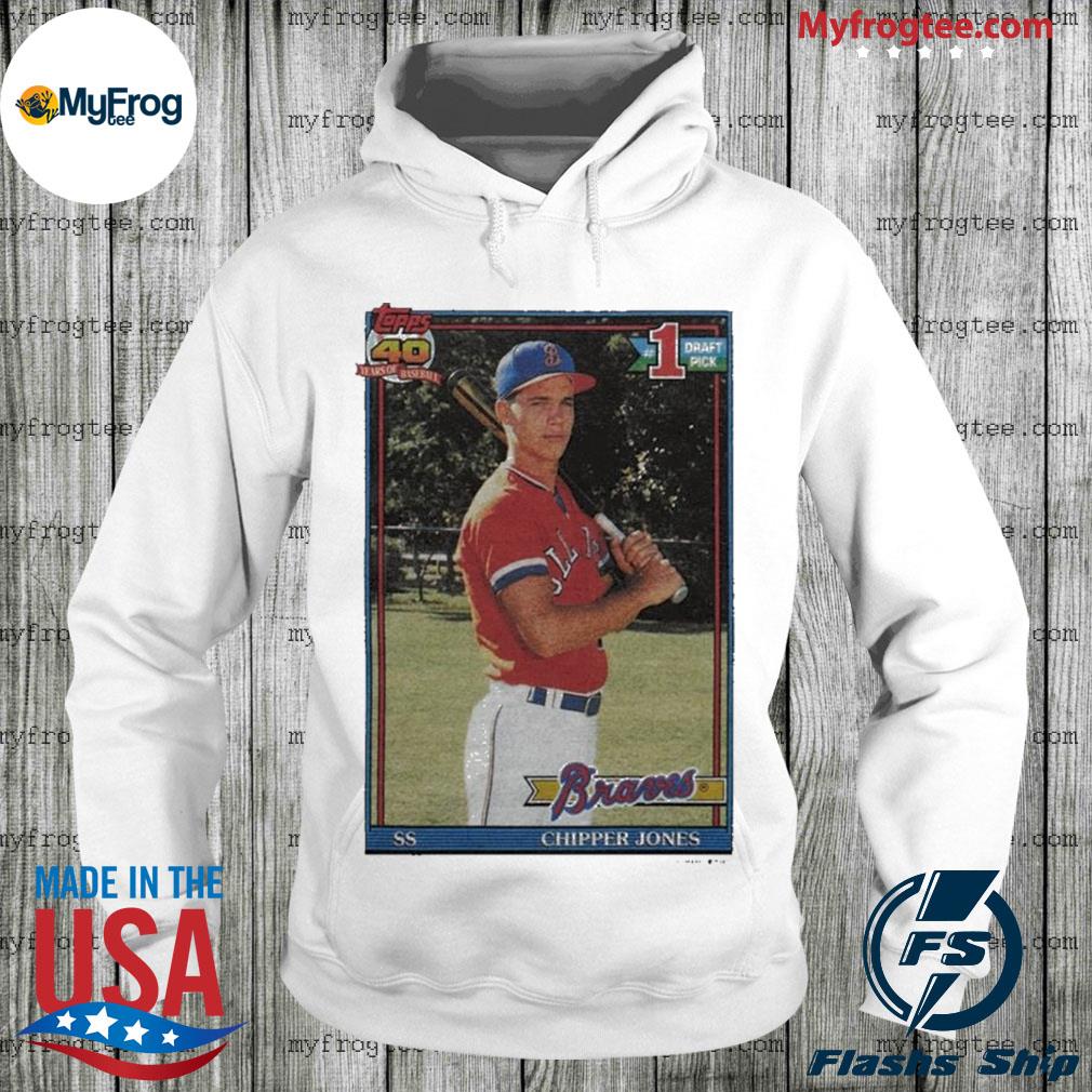 1991 Topps Baseball Chipper Jones Braves Shirt, hoodie, sweater and long  sleeve