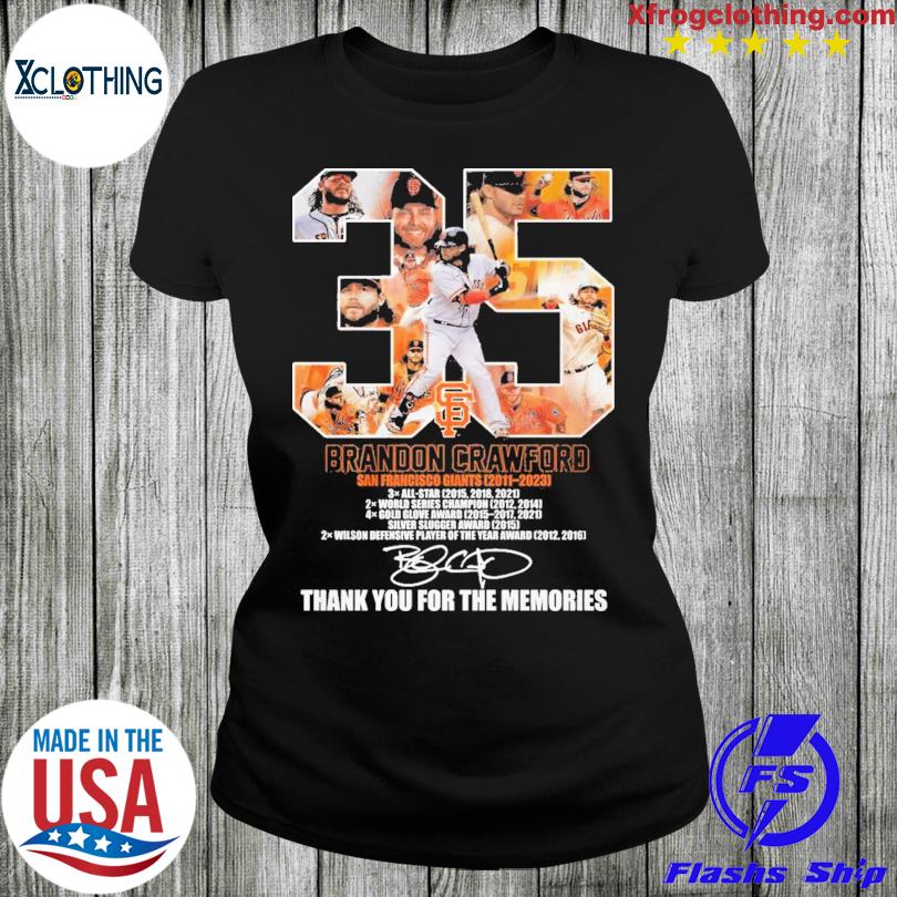 Brandon Crawford 35 San Francisco Giants 2023 shirt, hoodie, sweater, long  sleeve and tank top