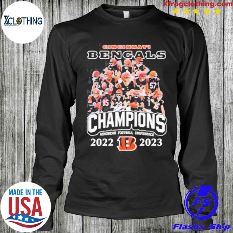 Cincinnati bengals 2022 2023 afc champions football shirt, hoodie