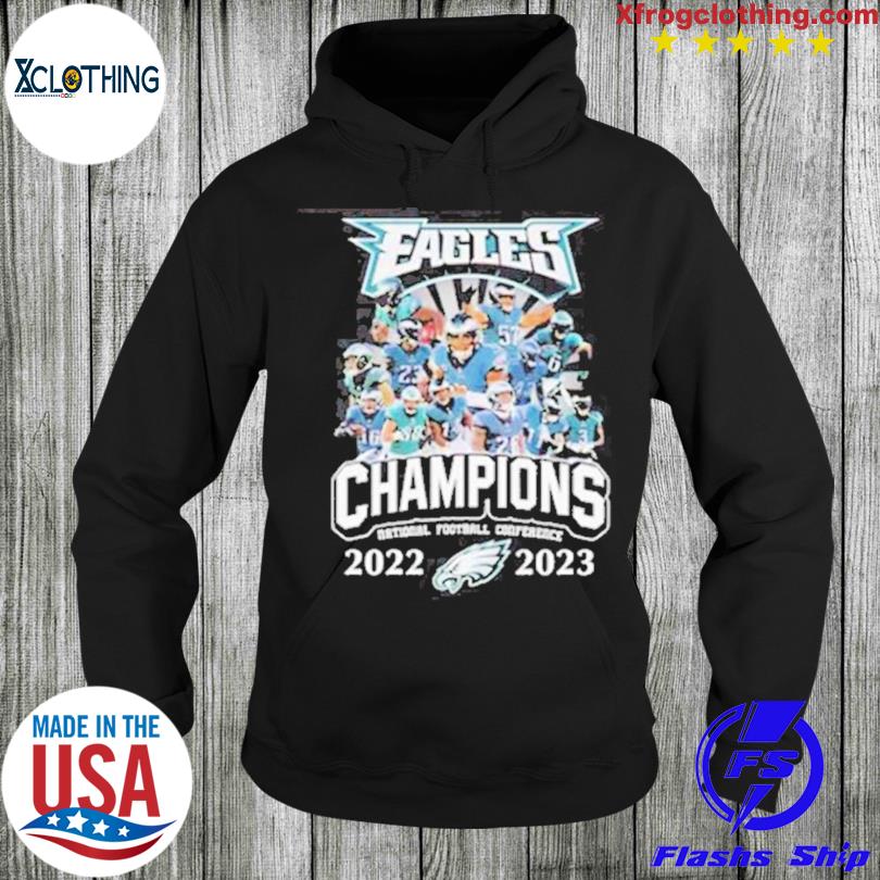 2022-2023 nfc champions philadelphia eagles team shirt, hoodie