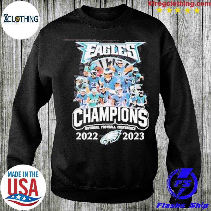 2022-2023 nfc champions philadelphia eagles team shirt, hoodie, sweater,  long sleeve and tank top