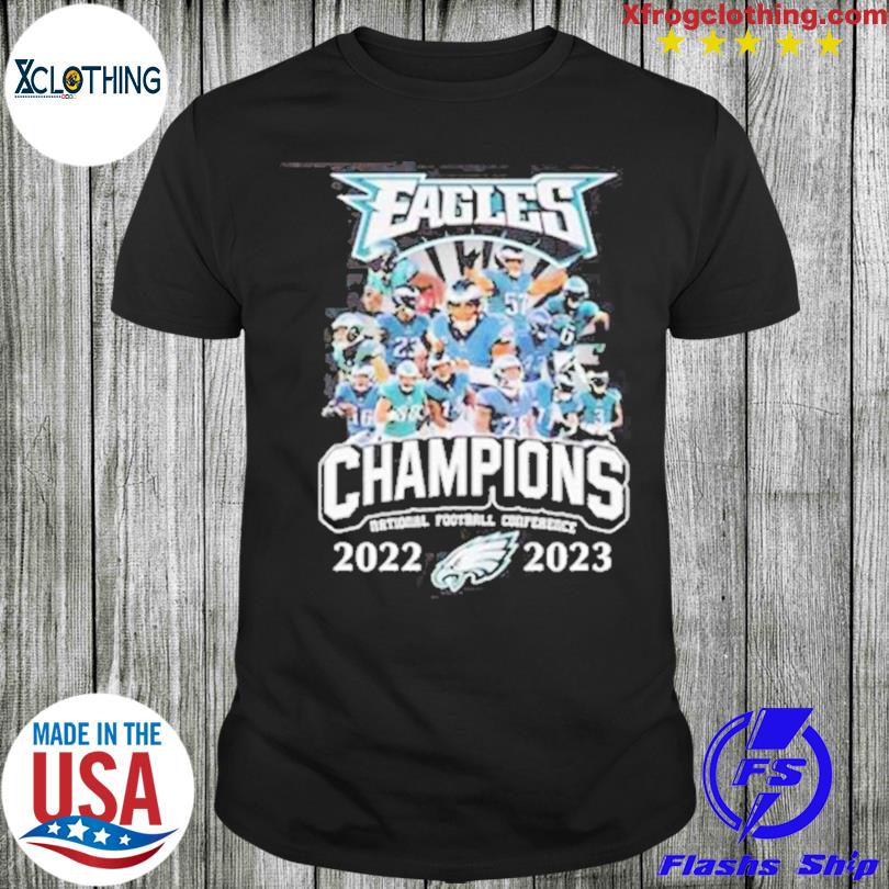 2022-2023 nfc champions philadelphia eagles team shirt, hoodie, sweater,  long sleeve and tank top