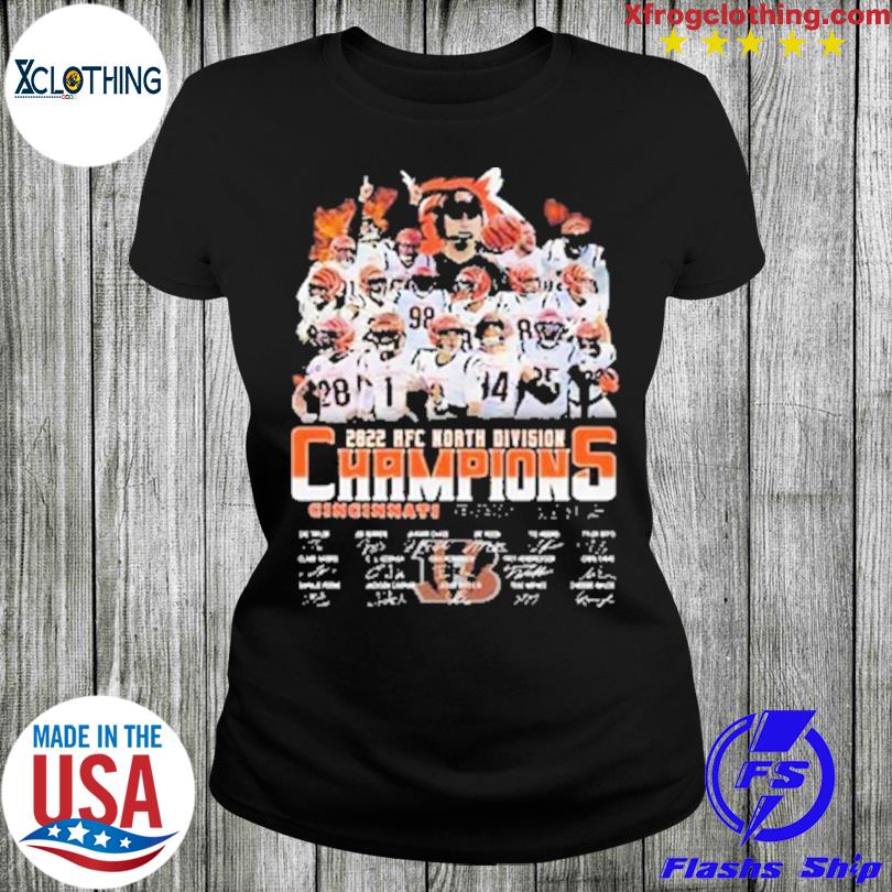 Official Cincinnati Bengals Afc North Champions Go Bengals Go Signatures  Shirt, hoodie, sweater, long sleeve and tank top