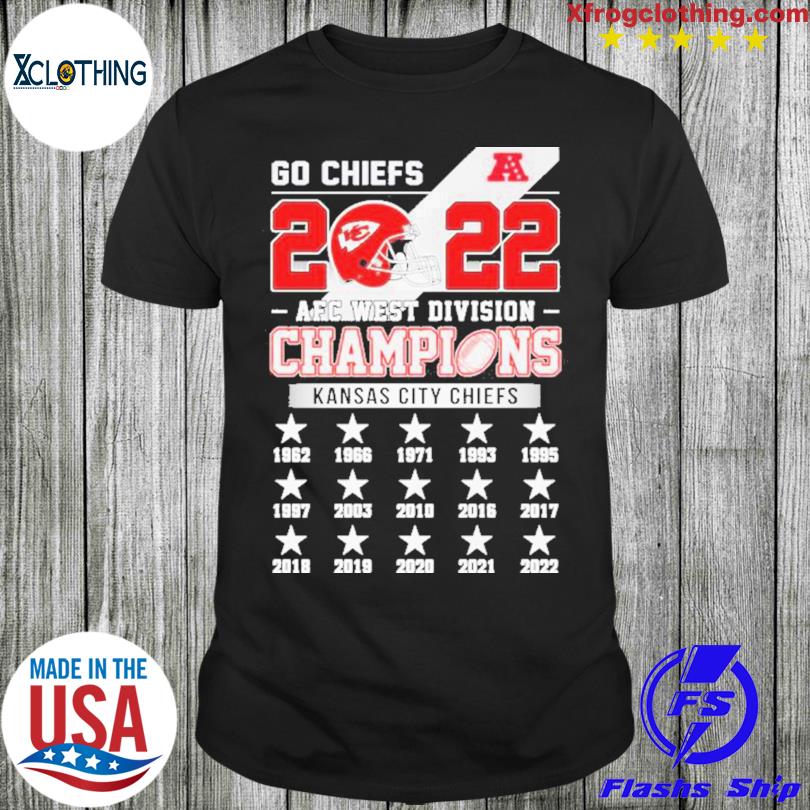 Kansas City Chiefs 2022 AFC West Division Champions 1962-2022