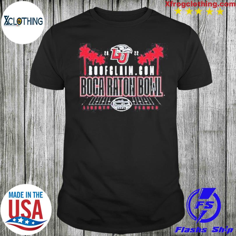 2022 Boca Raton Bowl Liberty Flames Logo Tee Shirt