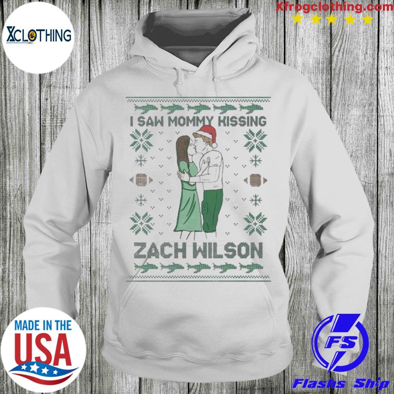 2022 I saw mommy kissing zach wilson Ugly Christmas hoodie