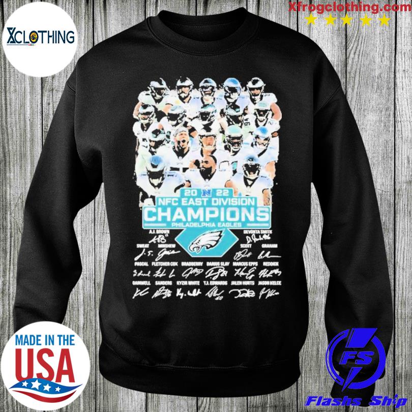 Philadelphia Eagles 2022 NFC National Football Conference Champions  Signatures shirt, hoodie, sweater, long sleeve and tank top