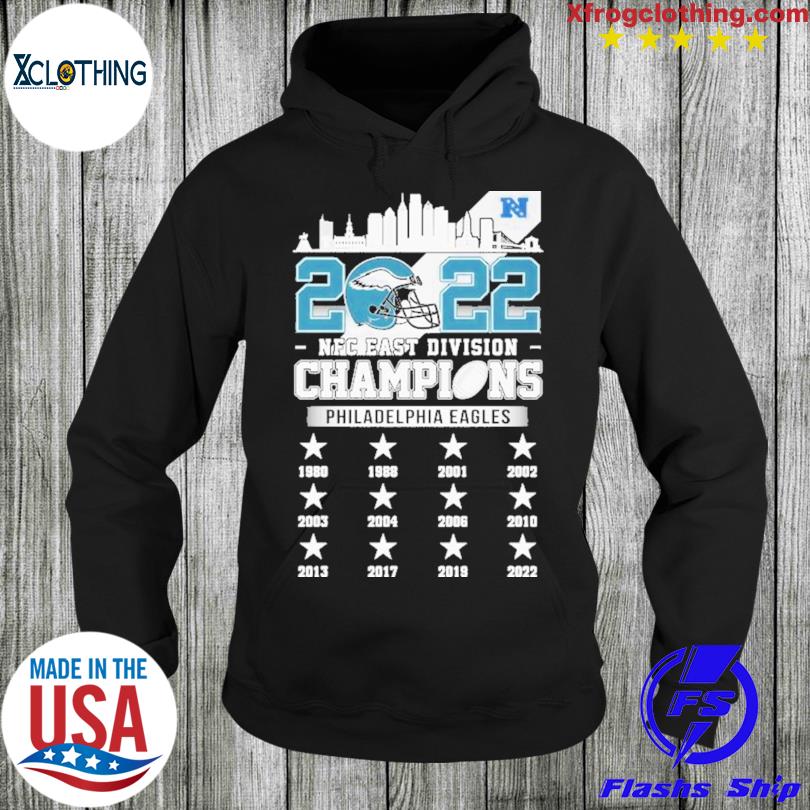 Philadelphia Eagles 2022 Nfc East Division Champions Matchup Skyline T-Shirt  - Kaiteez