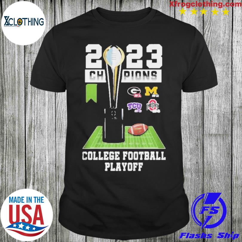 2022-2023 College football playoff Georgia Michigan TCU Ohio State football  helmet logo T-shirt, hoodie, sweater, long sleeve and tank top