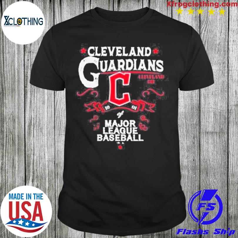 Cleveland Guardians C Distressed Vintage logo T-shirt Premium T-shirts