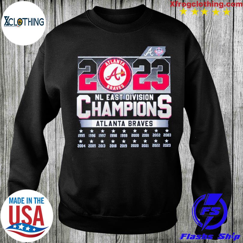 2023 NL east division champions Atlanta Braves Football shirt